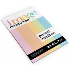 Papīrs A4, 80g IMAGE COLORACTION Rainbow Pastel Mix 7x10loksnes