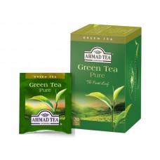 Tēja AHMAD Green Pure, 20 tējas maisiņi folija iepakojumā